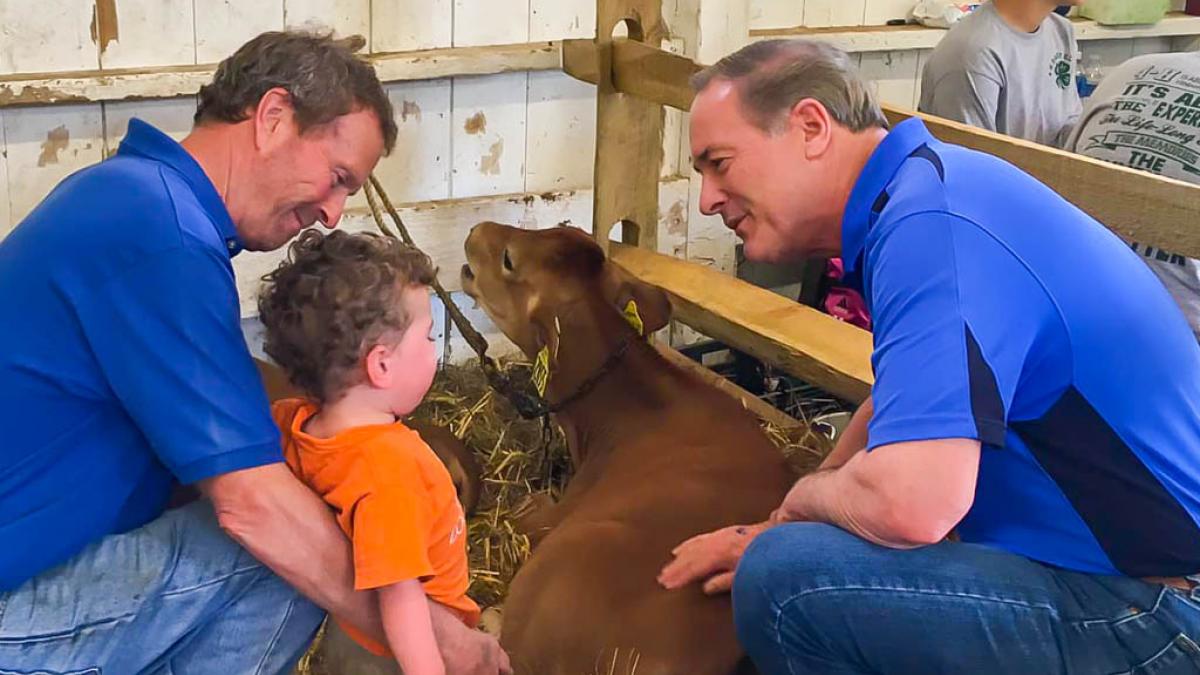 Congressman Joyce and a cow :)